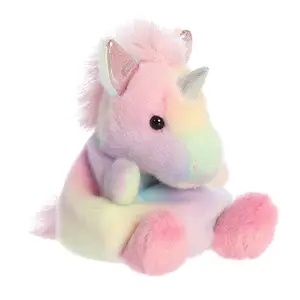Palm Pals Adorable Sorbet Unicorn 5 inch Multicolor Mini Soft Plush Collectable Stuffed Animal