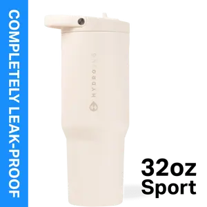 Stainless Steel Tumbler with Straw, Vacuum Insulated, Leakproof Water Bottle, Ergonomic Design, Dishwasher Safe, Rubber Base, Durable for Gym or Outdoors - 32oz