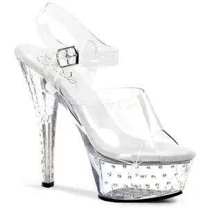 6 Inch Heel STARDUST-608 Clear