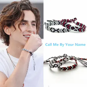 Movie Call Me By Your Name Cosplay Andre Aciman Hand Weave Friendship Bracelets For Unisex Rope Chain Jewelry Prop Accessories