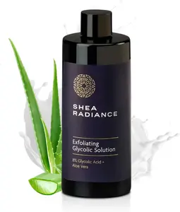 Shea Radiance Exfoliating Glycolic Acid Toner - Moisture Skincare Face Toner w/ 8% Glycolic Acid + Aloe Vera & Marigold - Skin care product - 6.4oz