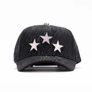 Barbas Hats x CT “Rockstar” – Premium Streetwear Baseball Cap Featuring Luxury 3D Embroidery and Crystal Star Detailing, Designed with an Adjustable Unisex Fit for Men, Women, and Teens Seeking a Bold Rockstar-Inspired Urban Fashion Snapback Hat