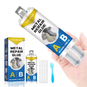 Yujias Metal Glue 1.76 oz Heavy Duty Epoxy Casting Adhesive for Metals Plastics Stainless Steel Cement Ceramics High Temperature Resistant Fast Setting 5 Minutes