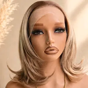 Watered Souls Heather 13" wig.  Premium synthetic fibers, 13x4 lace, 3 combs, 2 adjustable straps, 1 removable band.  Heat tolerance 350⁰, 120 density. Free wig cap and gift with purchase.  please return gift if item id returned. 1309Fx44