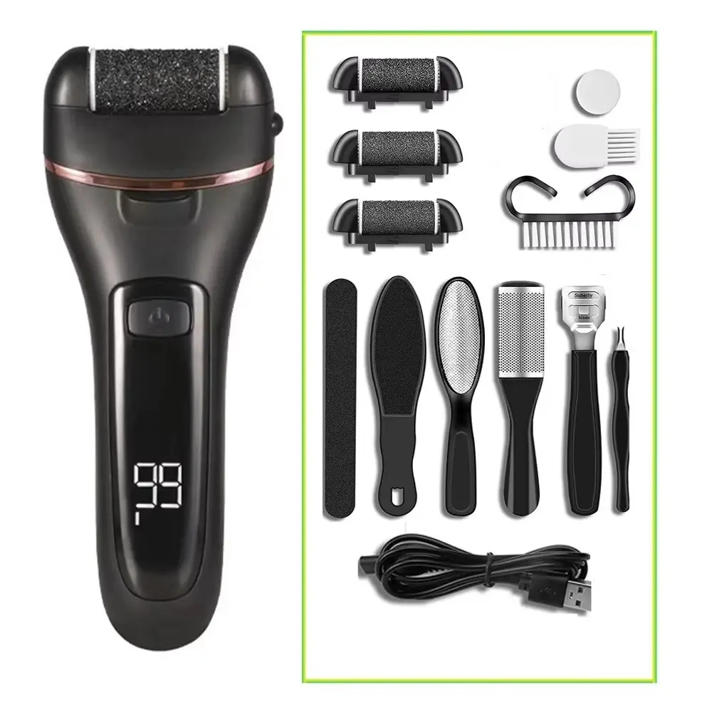 USB Professional Electric Foot Grinder for Dead Skin Removal Rechargeable Thick Leather Polishing Foot Care Tool Rechargeable Pedicure Tool