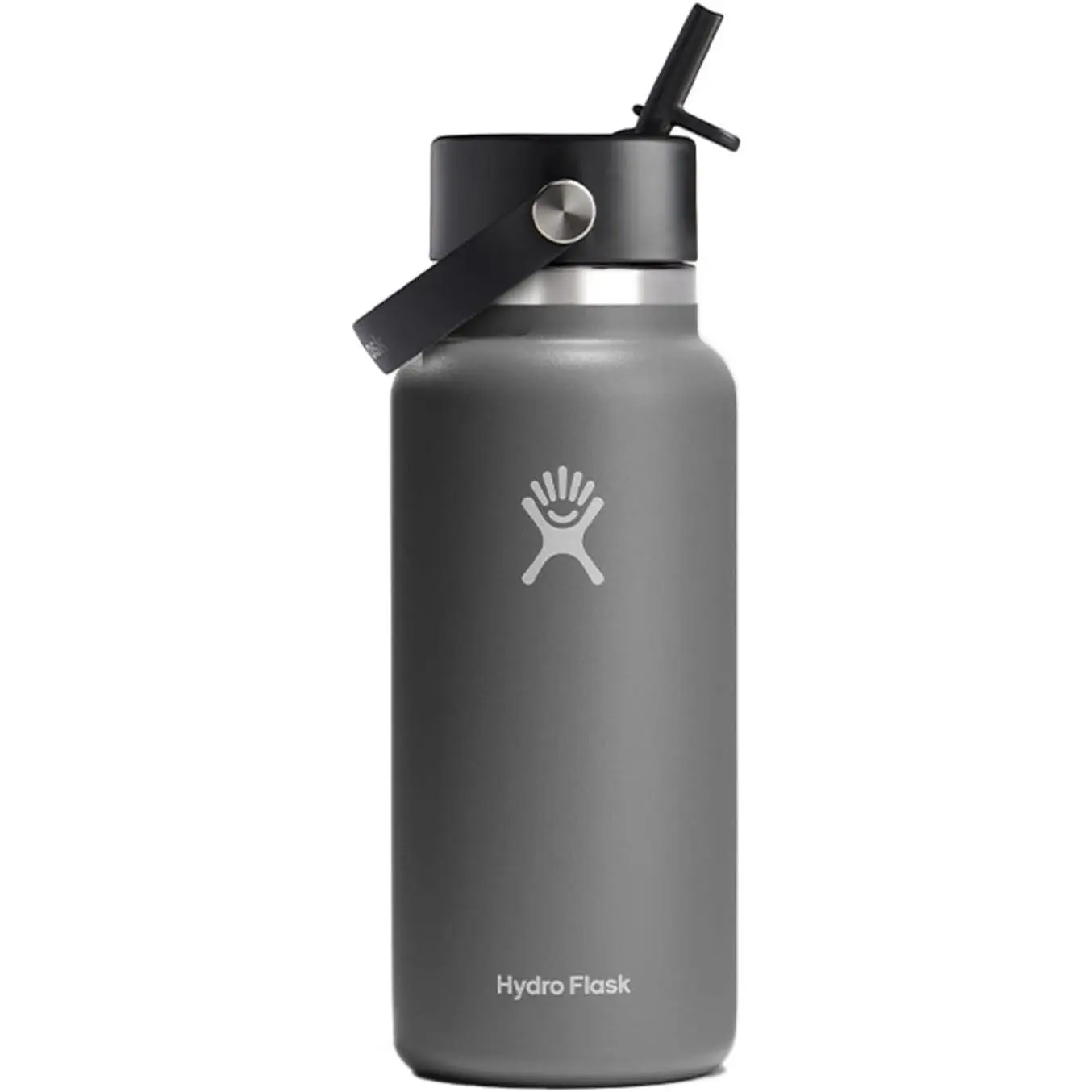 Hydro Flask 32 oz Vacuum Insulated Stainless Steel Water Bottle Flask - Flex Cap with Strap - Wide Mouth W32BF