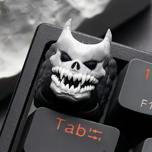 ULTRAEQUIP Artisan Resin Keycaps - 1U Cherry Profile, Spider Design, Anime Monster Theme, Resin Material, Includes Esc Key, for Mechanical Keyboards