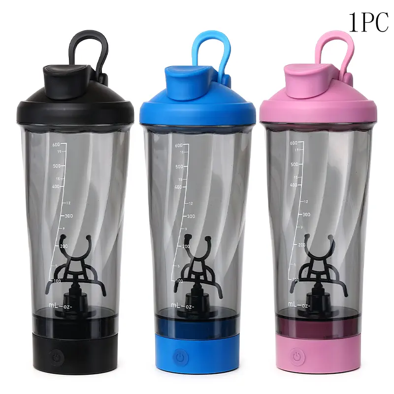 20oz Electric Shaker Bottle - Automatic Smart USB Rechargeable Battery-Powered Portable Mini Blender for Shakes and Smoothies, Suitable for Office, Gym, Battery-Powered Mini Blenders, Portable Mini Blenders