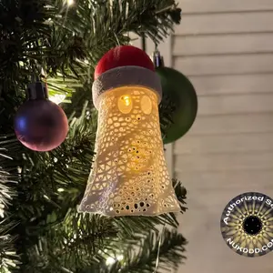 Christmas Ghost Light Ornament - Festive Holiday Decor with Glowing Design for Home and Office