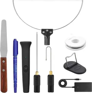 GOCHANGE 3 in 1 Foam Cutter Electric Styrofoam Cutting Tool, 100-240V / 18W  Heated Foam Carving Knife Kit with Electronic Adaptor for Small Cutting Project, DIY Craft, Foam Carvingm,Foam Board, Pearl Cotton, EPP, KT Board, EPS