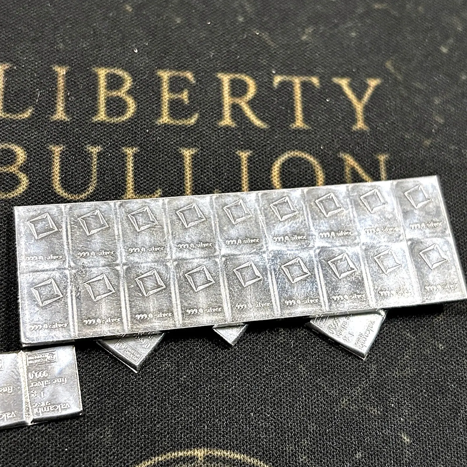 5x 1g Valcambi Suisse Silver Bars - .999 Fine Silver Bundle