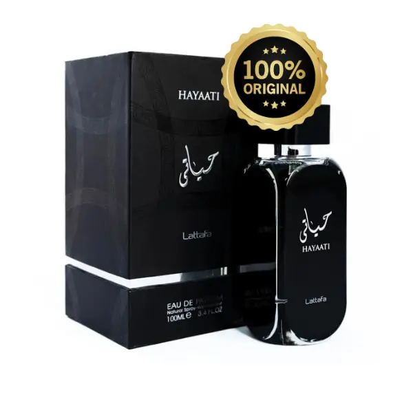 Lattafa Perfumes Hayaati Unisex EDP Spray - 3.4 oz-100ml, Long-Lasting Fresh Fruity Aromatic Fragrance, EDP Liquid Colognes for Men, Single Item for Sale, Aromatic Unisex Fragrance, Aromatic Citrusy Fragrance, Men's Cologne