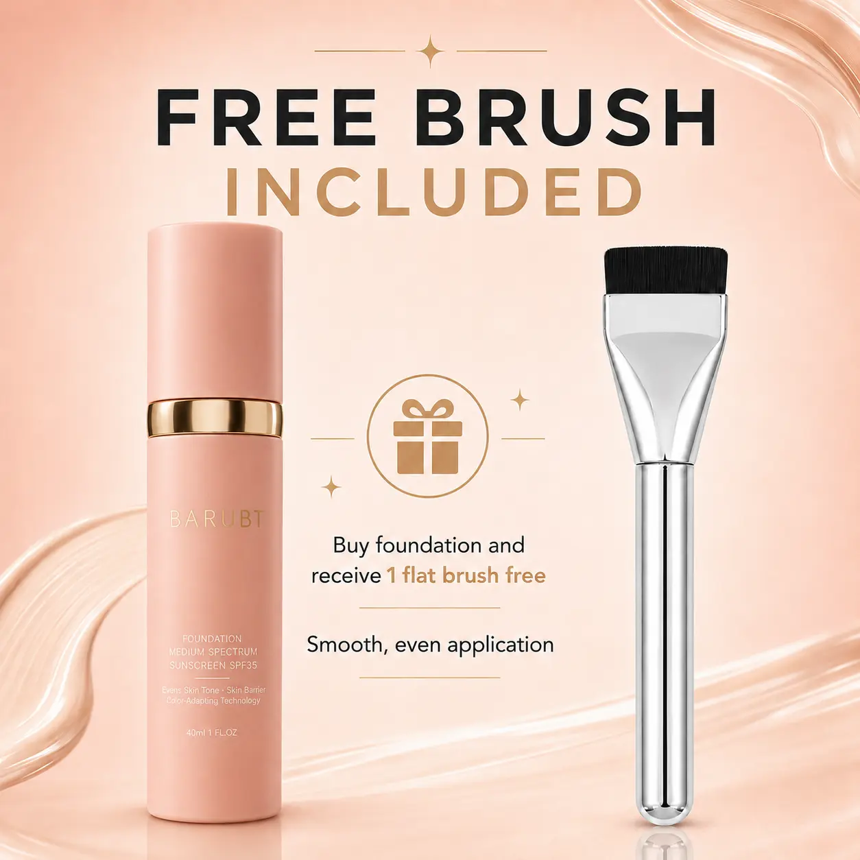 Effortless Glow with BARUBT Microbe Liquid Foundation – Full Coverage,, Stays Put Without Fading or Settling into Lines