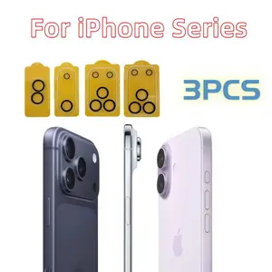 3pcs for Apple iPhone 17 Air 16e 16 15 14 13 12 11 Pro Max Plus Mini, Rear Camera with Tempered Glass Protection 9h, Mobile Accessories, Screen Protector