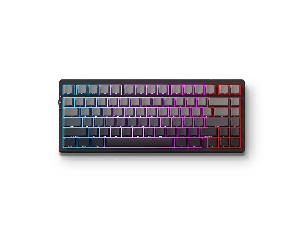 MCHOSE G75 PRO 75% Wireless Mechanical Keyboard, TKL Keyboards Tri-Mode BT5.0/2.4GHz/USB-C, Hot Swap Custom Creamy Keyboards Linear Switch, Double Shot PBT Keycaps RGB LED Backlit (Black/Matcha Latte)