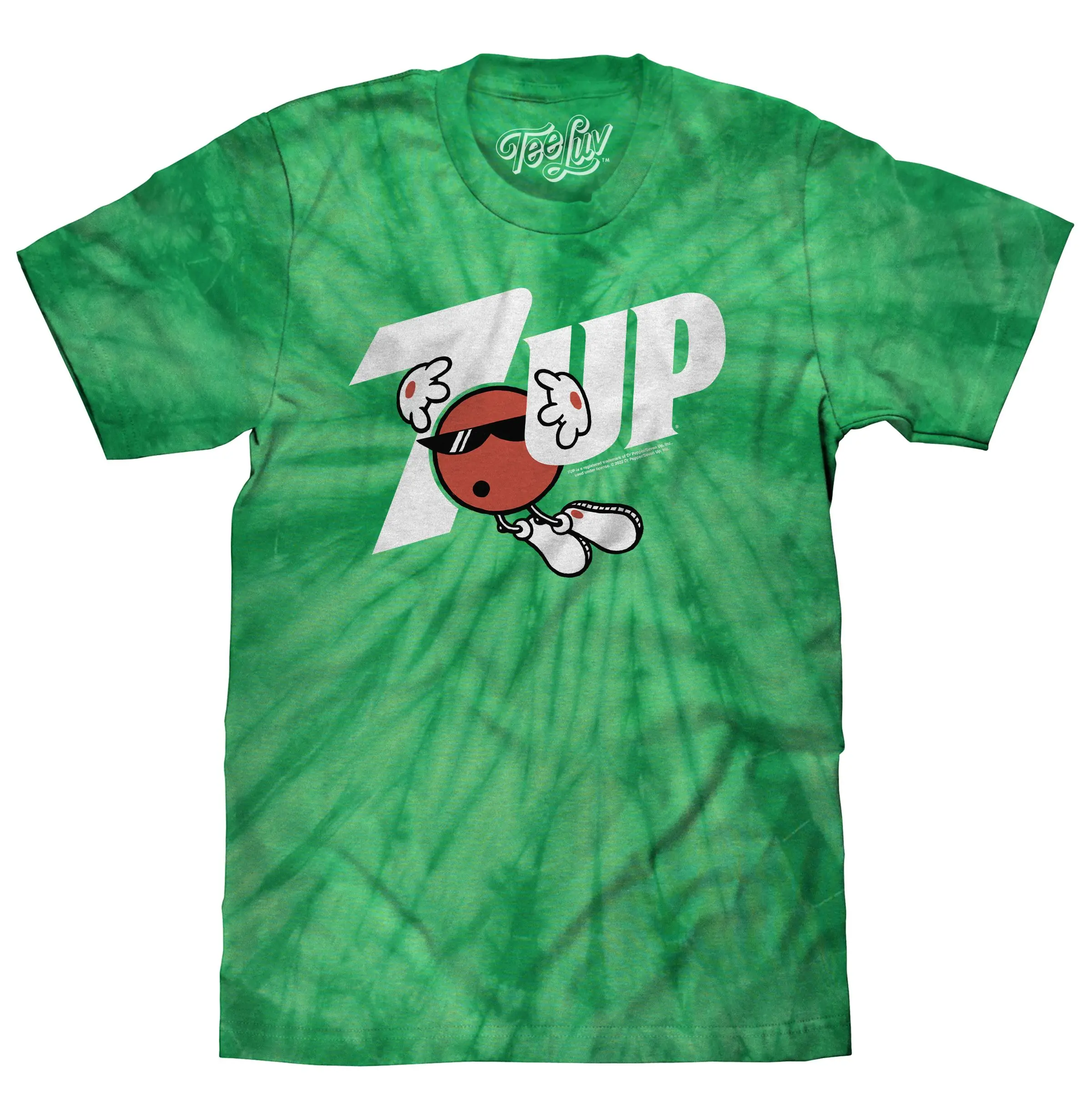 7UP Soda T-Shirt - Kelly Green Tie Dye