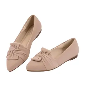 MUSSHOE Cute Bow Flats – Pointed Toe Women’s Flat Shoes