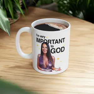 RHOSLC Lisa I Am Important To God Coffee Mug 11Oz 15Oz, Real Housewives Of Salt Lake City Fan Gift, RHOSLC Funny Coffee Mug For Fans