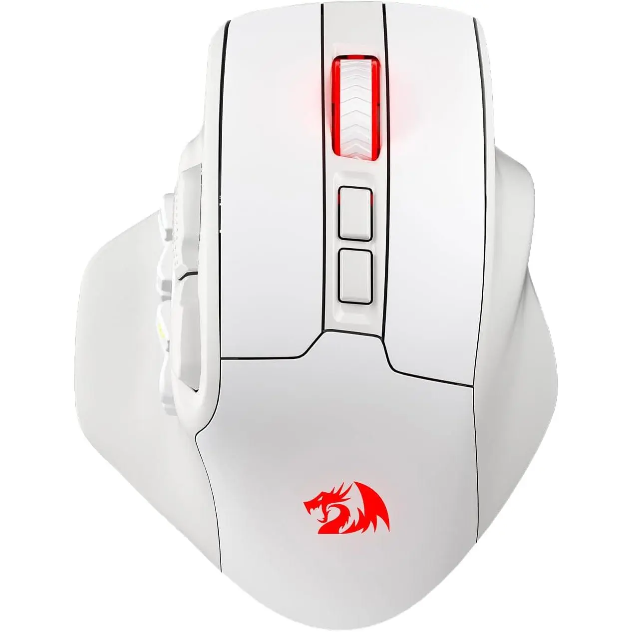 Redragon M811 PRO Wireless MMO Gaming Mouse, 15 Programmable Buttons, RGB Backlit Gamer Mouse with Ergonomic Design & Natural Grip Build, 10 Side Macro Keys, Precision Actuation, Software-Supported DIY Keybinds