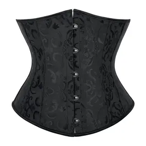 Women's Lace Up Boned Corset Jacquard Brocade Waist Training Underbust Corset Gothic Costume for Halloween Party Outfit Body Suits  9427-D1 Womenswear