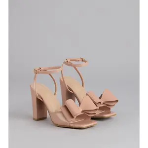 Make A Statement Bow Block Heels Make A Statement Bow Block Heels
