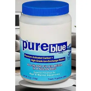 Premium Aquarium Filtration Media, 11-Ounce for Crystal Clear Water, Blue Advanced Filter Media, Reusable Chemical Purifier, Long-Lasting Water Clarity Solution aquarium  pump shrimp  tanks fish  pump aquarium  slide