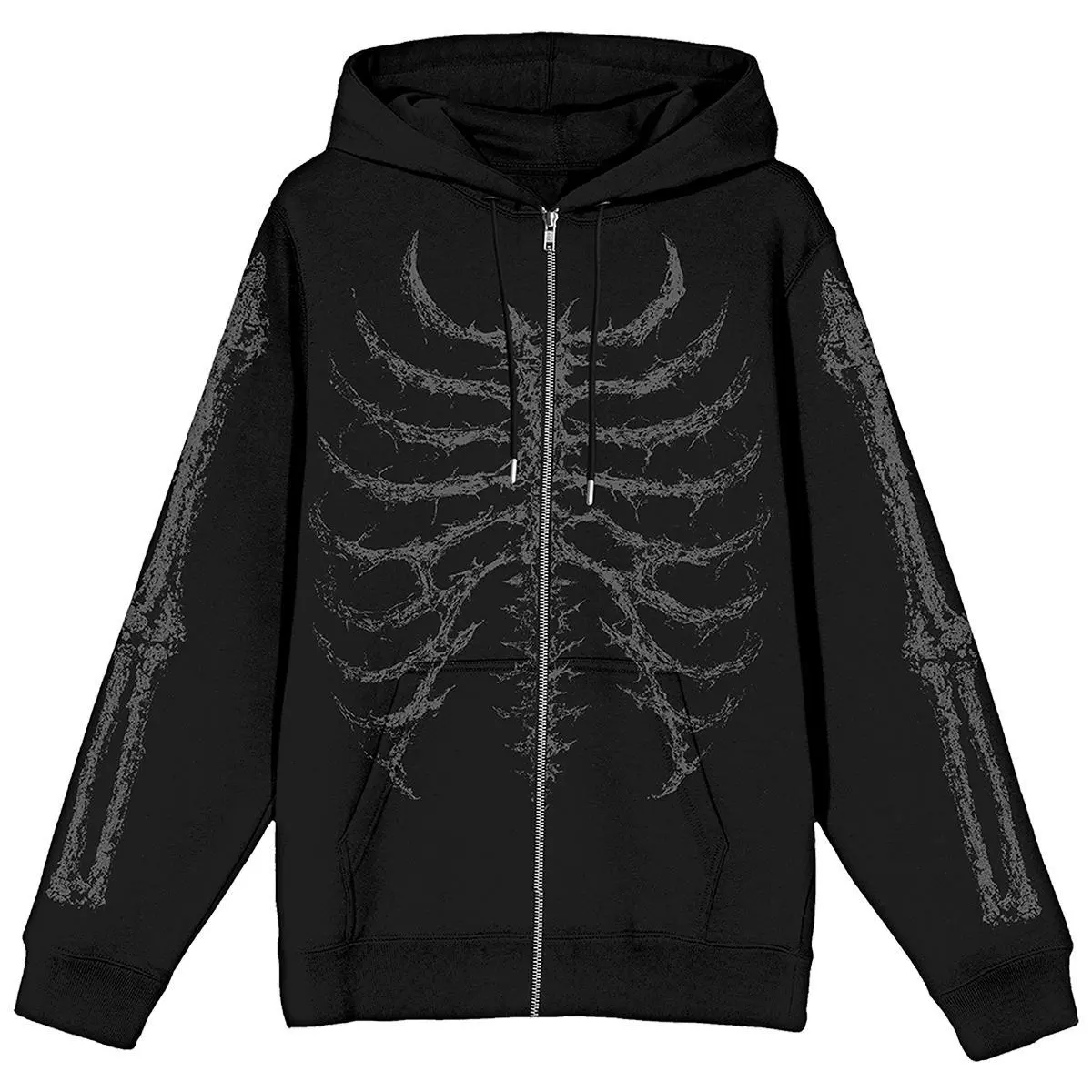 Baphomet Skeleton Zip-Up Hoodie Baphomet Skeleton Zip-Up Hoodie
