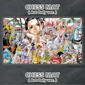 O-P Chess Crew Mouse Pad Cozy Gaming Desk Mat Anime Setup Mat Mousepad Playmat Anime