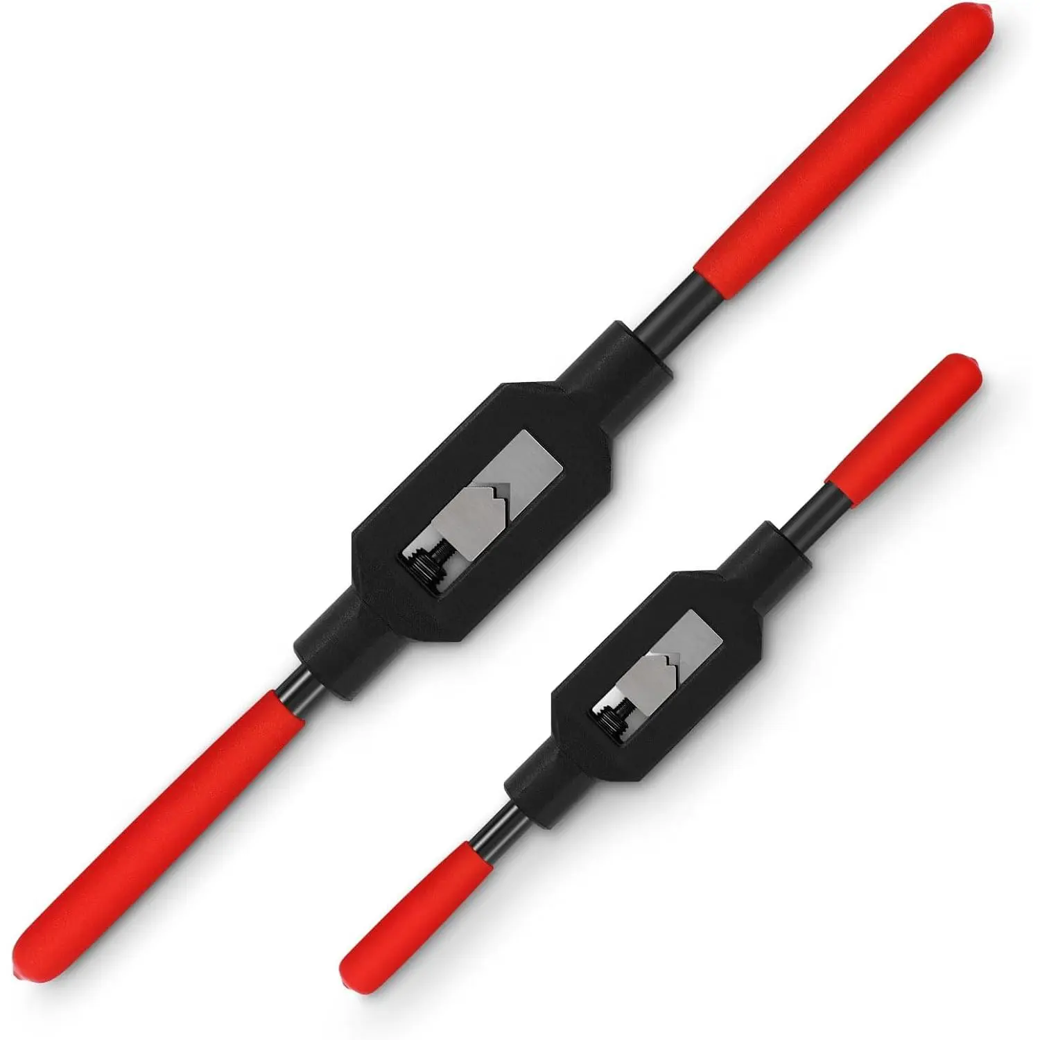 2-Count Adjustable Ratcheting Tap Wrench Handle Tool, Abrasion-Resistant, for Tap Reamer (3/16"-1/2", 1/16"-3/8") with Manufacturer Warranty, Abrasion Resistance, Manufacturer Warrenty, Tap Reamer Users