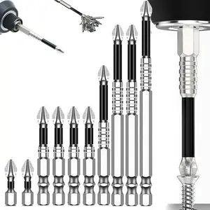 Impact-resistant & Non-slip Bit Set, Screwdriver Drill Bits, High Magnetic, Professional Power Tool Accessories for Home & Office