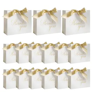 24PCS Gift bags 10pcs 4.9×4.7×1.8inch Gift Bags with Handles Thank You Gifts Gift Wrapping For Party,Birthday,Favor,Weddings,Other Occasion