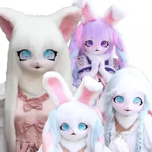 Fursuit Cosplay Headset Furry Costume Paw Head Base Comiket Furry Kig Kigurumi Animal Cat Rabbit Doll Beast Mask