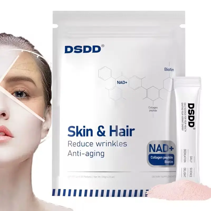 DSDD NAD+ Advanced,Biotin Fruit Flavor Drink Mix for ANTl AGlNG Support, glassSkin, Energy, and Focus Previously known as Research NR 900-2 Daily Supplement Edible Dietary Supplement