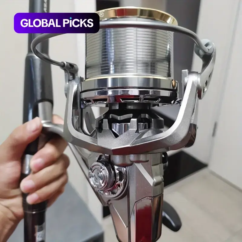 Rooblinos NGK Saltwater Spinning Reel 8000-14000 Series, Long Cast Surf Big Game Reel for GT Tuna, Heavy Duty Aluminum Spool Corrosion Resistant, Salt & Freshwater Fishing Reels, Fishing Gear, Fishing Equipment #GLOBAL PICKS