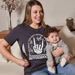 Funny Motherhood Skull Nursing Tops