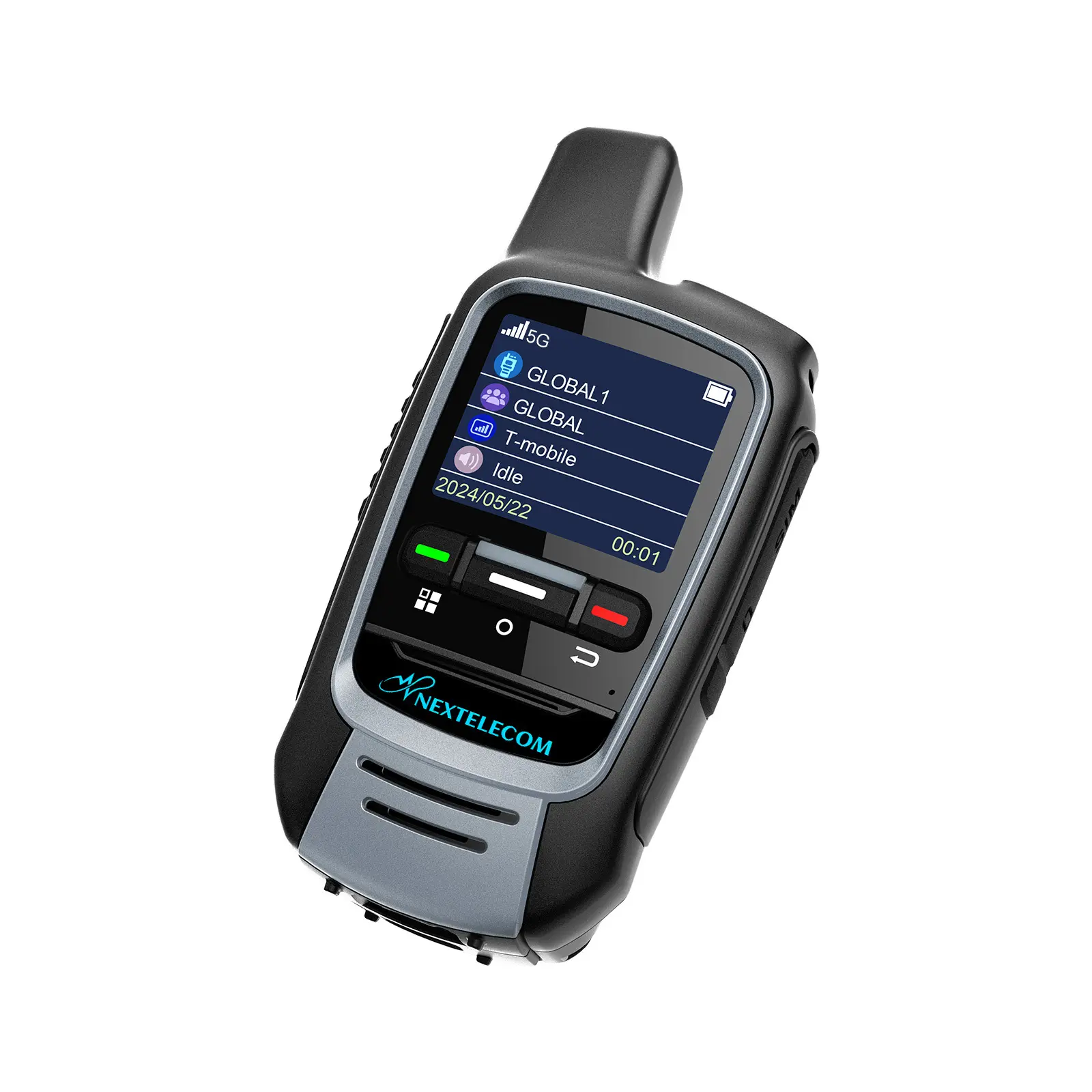 5G Walkie Talkie Global POC Radio with Bluetooth APP 3000mAh Long Battery Life Rugged IPX4 Waterproof SIM Included for Hiking Team Work