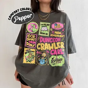 Comfort Colors Dungeon Crawler Carl Stamp Shirt, God Damnit Princess Donut Tshirt, I’m Yelling Carl, You Will Not Break Me, SciFi Book Lover
