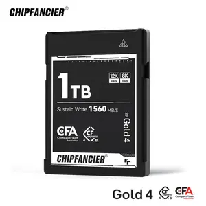 CHIPFANCIER CFexpress Type B 4.0 Memory Card 1TB | PCIe 4.0 | Up to 3500MB/s Read | VPG400 | Ideal for 8K/4K 120fps RAW | Compatible with Canon R5, Nikon Z9/Z8, Fuji X-H2/H2S/GFX100, DJI Drones | Rugged CNC Metal Build