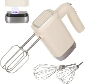 CARTMAN Cordless Hand Mixer with Removable Battery, 7-Speed Handheld Kitchen Mixer, for Baking Cake, Egg, Cream Food, Electric Mixer with Beaters, Whisks, USB-C Charge Cable