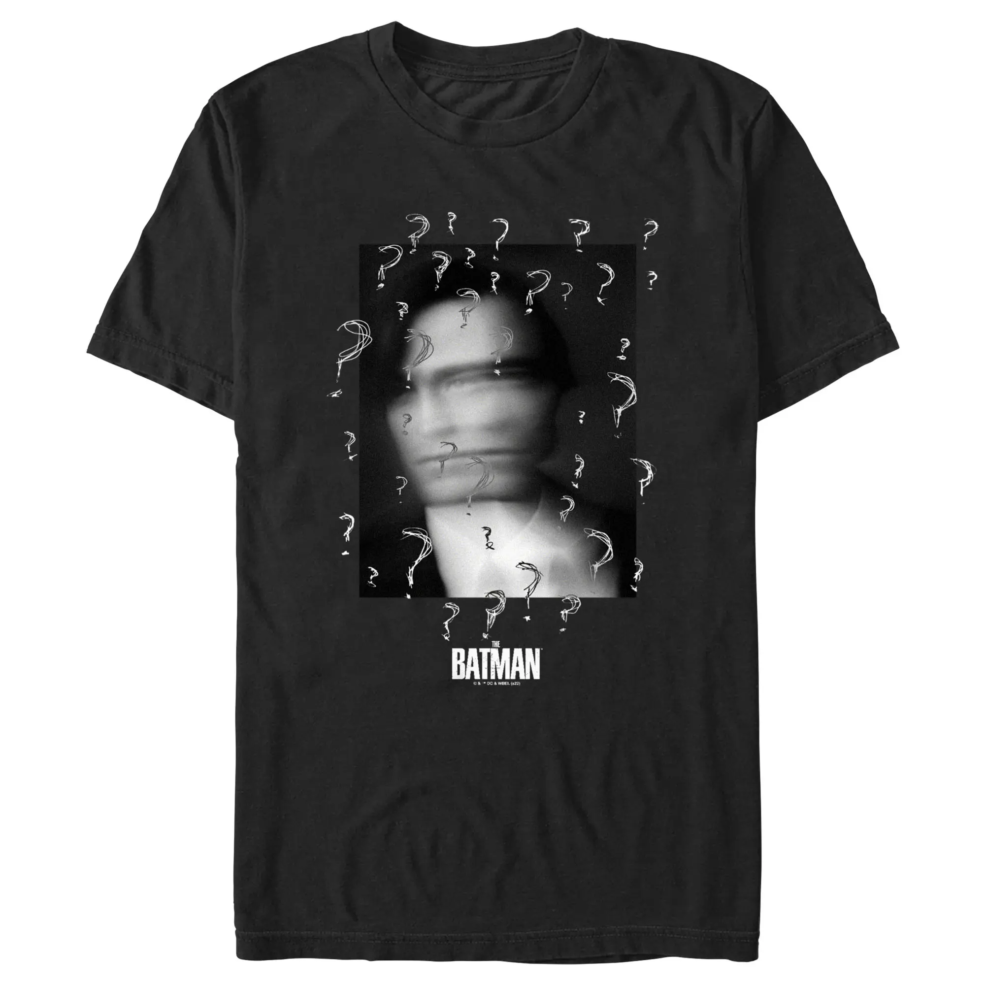 Men's The Batman Faded Who Is Batman? T-Shirt