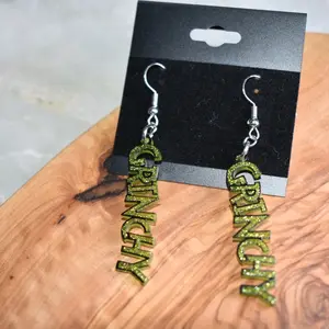 Grinchy Earrings - Festive Christmas Jewelry for Women