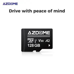 AZDOME 128GB Micro SD Card microSDXC Memory Card for AZDOME M550 GS63H Pro M63 M300 M300S M27 M17 M01 Pro PG19X Dash Cam Full HD & 4K UHD, U3, A2, V30 for car Camera Drive Peace Of Mind