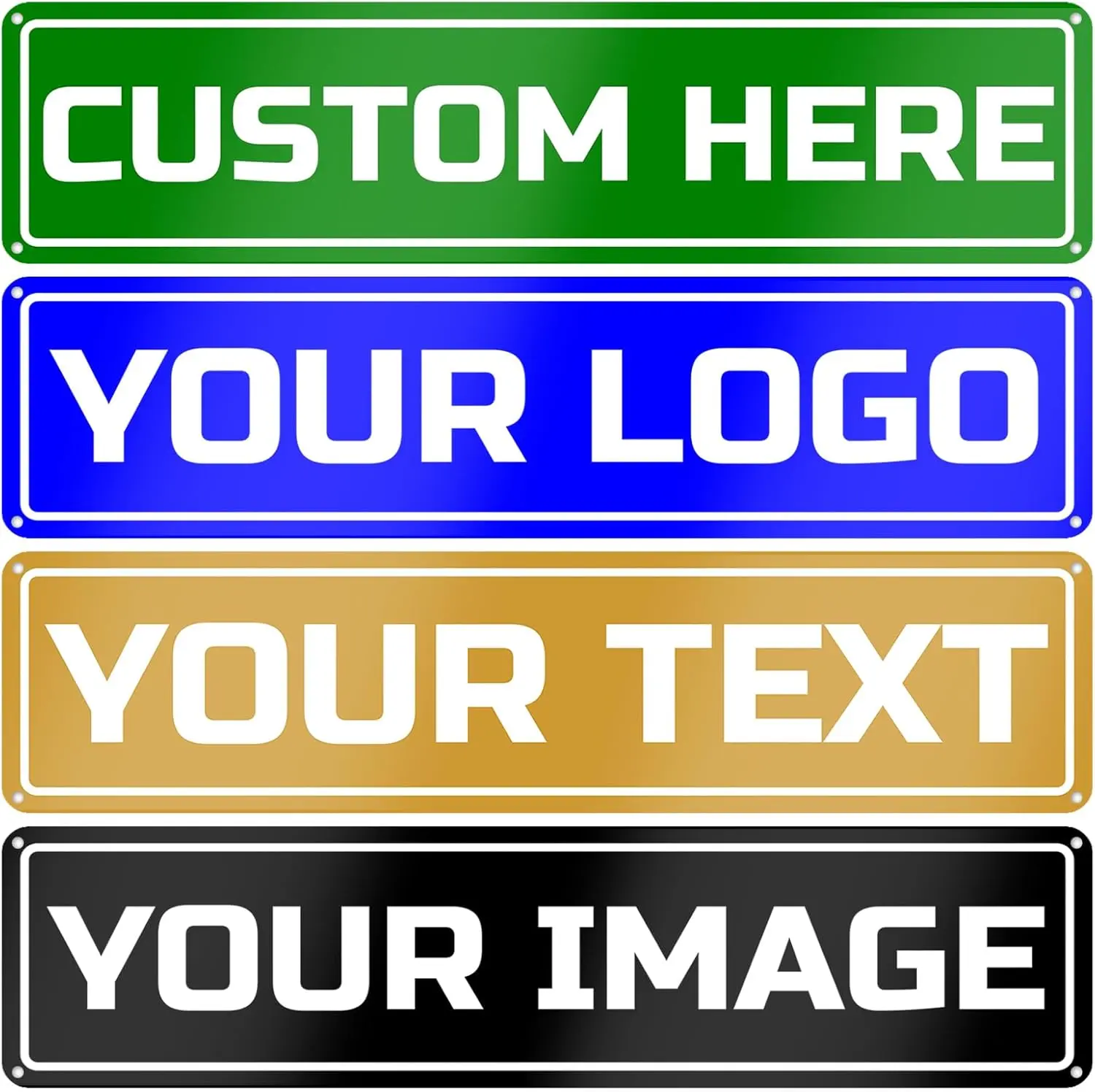 Signs Outdoor Metal Indoor Custom Metal Sign Customized Sign for Office Business Home Workplace Delivery Street Shop Yard Signs Your Design Here Image 16×4in