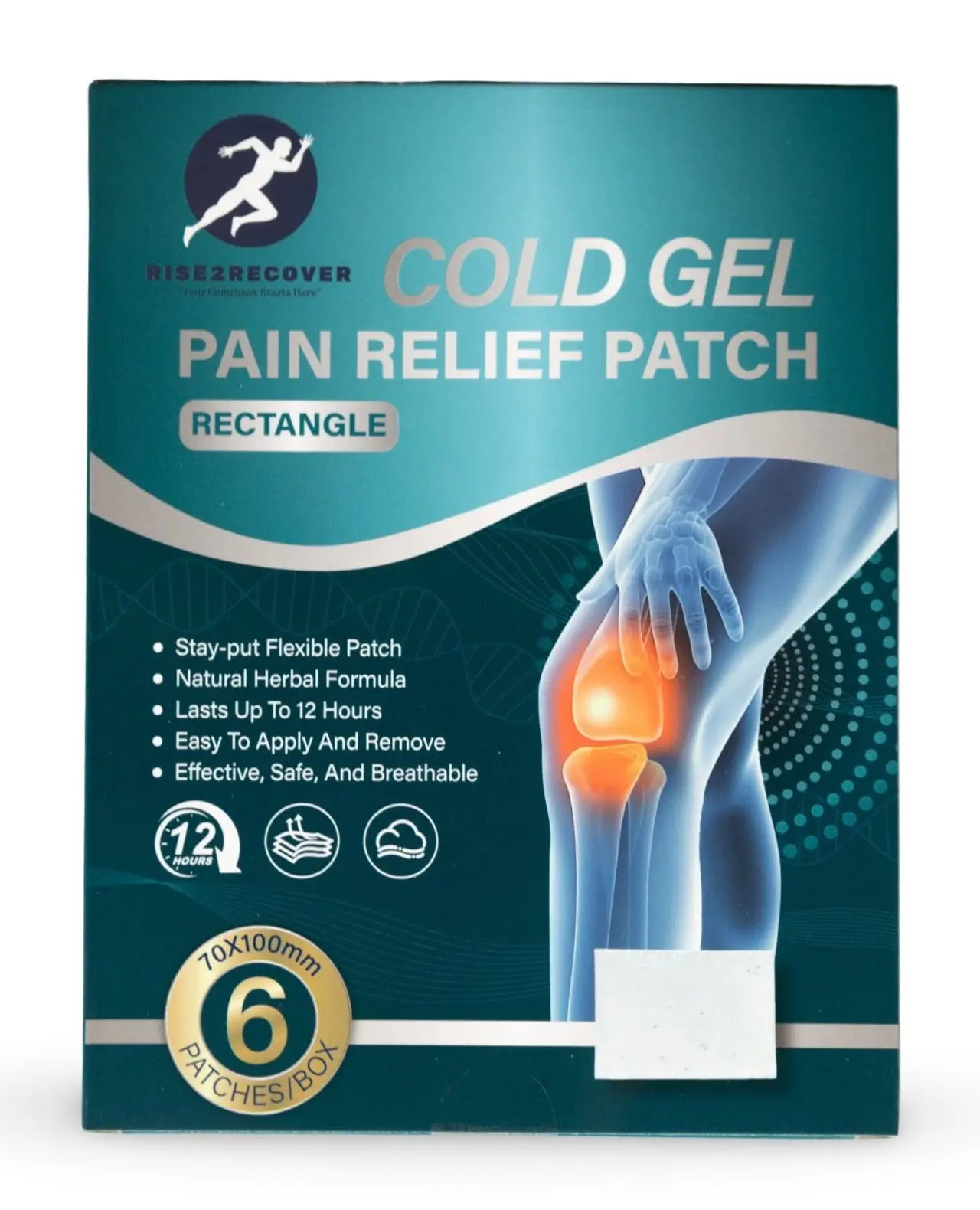 Cold Therapy Cooling Patch - Inflammation, Swelling, & Muscle Soreness Relief