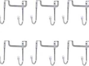 6 Pcs Over Door Drawer Cabinet Hook, Double S Shaped Cabinet Door Hook, 304 Stainless Steel Heavy Duty Hooks