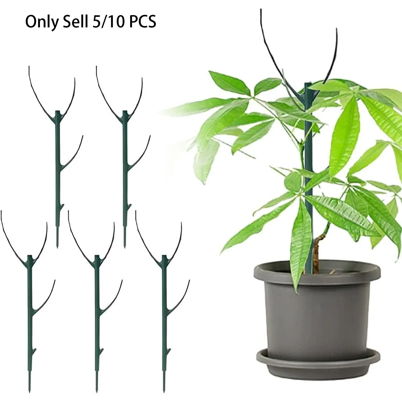 5/10 Pack Stackable Monstera Plant Support, Plant Sticks, Plant Stakes for Indoor and Outdoor Use, Garden Stakes for Climbing and Potted Plants, Garden Obelisk Trellis, Climbing Planting Stand