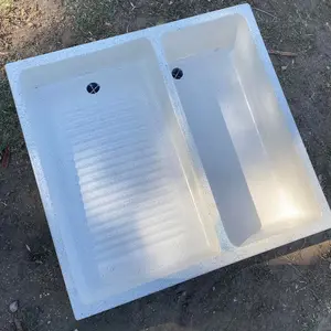 Lavadero de granito blanco