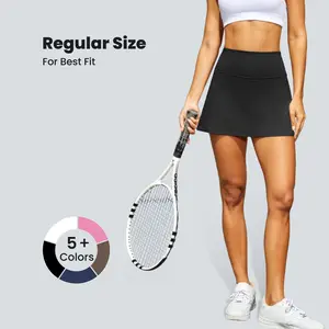 Dlooda Womens Skort Tennis Skirt with Pocket Shorts Mini Golf Skirts High Waisted Athletic Skorts Summer Workout