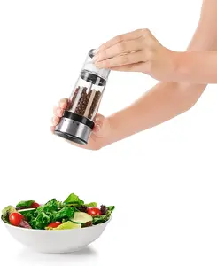 OXO Good Grips 2-in-1 Salt & Pepper Grinder & Shaker Jar Kitchen Seasoning Set Silicone Utensils Hanging Canister Tin