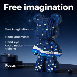 Starry Bear Series Creative Building Block Model, 1184pcs, Original Authentic, New 2026 Design, Gift Idea, DIY Craft Decor